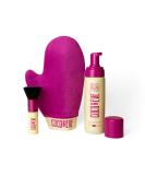 Coco & Eve Sunny Honey Bali Bronzing Bundle (Medium). All Natural Sunless Tanning Mousse. Instant Self Tanning Lotion with Bronzer, Mitt Applicator and Kabuki Brush. - Buy Online on GoSupps.com