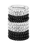Jesslab Spiral Hair Ties - 10 Traceless Plastic Coil Ponytail Holders for Women & Girls | No-Damage Hair Accessories | Color Sorted (#9) - Buy Online on GoSupps.com