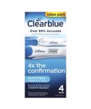 Clearblue Clearblue Pregnancy Test Combo Pack, 4ct - 2 Digital with Smart Countdown & 2 Rapid Detection - Value Pack 2 Digital Tests and 2 Rapid Pregnancy Tests - Buy Online on GoSupps.com