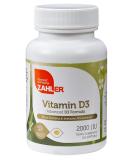 Zahler Vitamin D3 Advanced D3 Formula 50 mcg (2000 IU) 250 Softgels - Buy Online on GoSupps.com