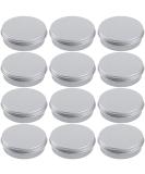 4oz Aluminum Tin Jar Refillable Containers - 12 Pack | 120ml Round Tin Bottle for Cosmetic, Lip Balm, Cream - Buy Online on GoSupps.com