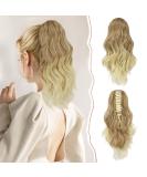 Sofeiyan Ponytail Extension Clip-In | Long Corrugated Curly Hair Extensions - Heat-Resistant for Women - Blond to Bleaching Blonde - Buy Online on GoSupps.com