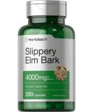 Slippery Elm Bark Capsules | 200 Count | Non-GMO & Gluten Free | by Horbaach - Buy Online on GoSupps.com