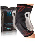 Agile Now Elbow Bandage - Upgrade Your Joint Support | Non-Slip Tennis Arm Bandage with Curved Gel Pads for All Sports (L | Red) - Buy Online on GoSupps.com