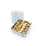 Sweetland London Maamoul Dates Assortment - 500G | Handmade Cookies | Gifts | Ramadan Mother's Day Easter & Eid | Ma'Amoul Date With Pistachio Almond Seasame & Mix Date | UK Made | Tin Gift Box - Buy Online on GoSupps.com