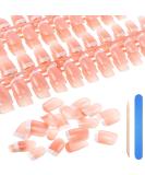 360 Pieces French False Nails Artificial Fingernails Pink White French Fake Nail Tips Kit 12 Sizes Full Cover with Nail Files and Stick for Salon DIY Decoration - Buy Online on GoSupps.com