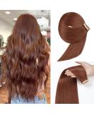 Yddm Dark Red Brown Tape-In Extensions | 20PCs 60cm 50g | Real Hair Skin Weft for Seamless Look | 24-Inch Length - Buy Online on GoSupps.com