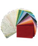 Mulberry Paper Stock 65 Handmade Tissue Sheets 8.5x11 for Origami - Natural Fiber Design in Red, Green, Blue, Yellow - Buy Online on GoSupps.com