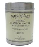RSGM Magic Of India Herbal Lotus Shampoo Powder With Conditioner - 50g - Buy Online on GoSupps.com