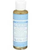 Dr. Bronner's Magic Soaps Pure Castile Soap - 18-in-1 Hemp Unscented Baby Mild (4 oz) - Natural & Organic International Shipping - Buy Online on GoSupps.com