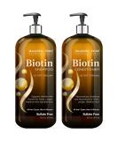 MAJESTIC PURE Biotin Shampoo and Conditioner Set with DHT Blocker Complex - Hydrating  Nourishing & Supporting Healthy Hair Growth  Sulfate Free  for Men & Women - 16 fl oz each - Buy Online on GoSupps.com
