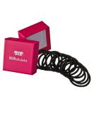 Shop Loved 20-Piece Thick Black Hair Ties - Metal-Free Braid Gum for Women Men & Girls | Stylish Pink Storage Box Included - Buy Online on GoSupps.com