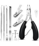 JTIEO 9PCS Toenail Clippers | Stainless Steel Ingrown Toenail Removal Kit | Professional Ingrown Toenail Treatment Tool Set - Buy Online on GoSupps.com