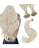 Youngsee nanoring Extensions Blond 45cm nanoring extensions real hair blond nano ring hair extensions platinum blonde nanoring hair recovery real hair nano beads hair extensions 50g 1g/s #60a 45 cm-nano 2-3- #60a - Buy Online on GoSupps.com
