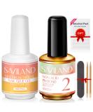 Saviland Nail Glue Gel Kit - Non-Acid PH Bond, Super Bonding Nail Glue for False Tips, Extensions - Basic Nail Tools Included - Buy Online on GoSupps.com