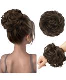 FESHFEN Messy Bun Hair Piece Hair Scrunchies Thick Curly Wavy Hair Piece Synthetic Donut Updo Hairpieces for Women Girls Medium Ash Brown 55 g (Pack of 1) 10# Medium Ash Brown - Buy Online on GoSupps.com