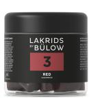 Lakrids by B low 3 - Red 150g | Vegan Gourmet Licorice | Gluten-Free & Gelatin-Free | Made in Denmark | Eco-Friendly Packaging - Buy Online on GoSupps.com