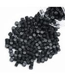 Vlasy 200 Pcs Silicone Micro Rings for I Tip Hair Extensions 4mm Micro Nano Beads Micro Links Hair Beads (Black) Micro-4mm-200Pcs Black - Buy Online on GoSupps.com