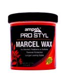 AmPro Marcel Wax - Long Lasting Hold for All Hair Types | Easy Rinse No Buildup Heat Protection - 12 oz Unscented No Alcohol Parabens - Buy Online on GoSupps.com