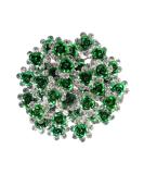 BETITETO 40 Pcs U-Shaped Flower Rhinestone Hair Pins Crystal Hair Accessories for Bridal Wedding Party Girls' Sweet Sixteen (Green) - Buy Online on GoSupps.com