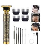 PXLISIE Professional Cordless T-Blade Hair Trimmer Kit for Men - Zero Gapped Beard Clippers with Guide Combs and Ear Spoon Tool Set - Buy Online on GoSupps.com