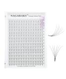 Nagaraku 320pcs Premade Volume Eyelash Extensions - Narrow Stem 6D 0.07mm D Curl 13mm | Artificial Eyelashes for Stunning Looks - Buy Online on GoSupps.com