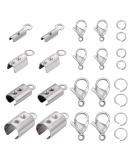PH PandaHall Jewelry Making Kit  200 pcs 304 Stainless Steel Fold Over Crimp Cord Ends 200 pcs Jump Rings 50 pcs Lobster Claw Clasps for Earring Bracelet Necklace Jewelry DIY Craft Making  450 Pcs/Set - Buy Online on GoSupps.com