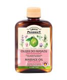 Green Pharmacy Anti-Cellulite Body Massage Oil with Cypress, Juniper, Lavender & Lime - 200ml - Buy Online on GoSupps.com