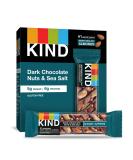 KIND Nut Bars Dark Chocolate Nuts and Sea Salt - Gluten Free, 1.4 oz, 60 Count, 5g Sugar, 6g Protein - Buy Online on GoSupps.com