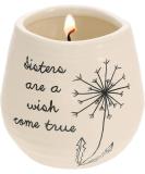 Shop Pavilion Gift Company Dandelion Sisters Yellow Ceramic Soy Candle | Serenity Scented | Perfect Gift Idea - Buy Online on GoSupps.com