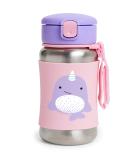 Skip Hop Toddler Sippy Cup with Straw  Zoo Stainless Steel Straw Bottle  Narwhal - Buy Online on GoSupps.com