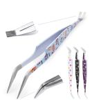 Helperfect Premium 2-in-1 Stainless Steel Tick Pliers for Dogs & Cats - Gentle & Effective Tick Remover with Tweezers & Hooks - Perfect for Pet Owners - Light Blue - Buy Online on GoSupps.com