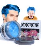 Temporary Hair Color Wax Blue - Unisex Washable Styling Wax for Party Cosplay & Halloween (4.23 oz) - Buy Online on GoSupps.com