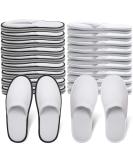 Yeios Hotel Spa Slippers Closed Toe Home Guest Slippers for Adult 20 Pairs for Men and Women White - Buy Online on GoSupps.com