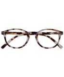 Opulize Zen Reading Glasses Cool Round Frame Spring Hinges Scratch Resistant Matt Light Brown Tortoiseshelll Mens Womens R24-1T +3.00 +3.00 Magnification Matt Light Brown Tortoiseshelll - Buy Online on GoSupps.com