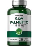 Piping Rock Saw Palmetto Supplement 3600mg | 240 Capsules | Berries Non-GMO Gluten Free - Buy Online on GoSupps.com