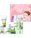Teenage Girls Aloe Vera Skin Care Set - 9PCS Gift Kit with Cleanser, Toner, Serum, Face Cream, Eye Cream, Hand Cream, Clay Mask Stick, Lip Balm - Skincare for Teens - Buy Online on GoSupps.com