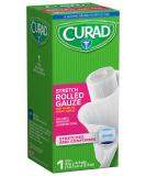 Curad Rolled Gauze - 4 x 4.1 Yards | Medical Grade Bandage Roll - Buy Online on GoSupps.com