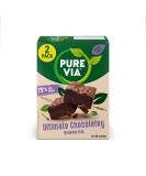 Pure Via Ultimate Chocolatey Brownie Mix | Less Sugar and Calories | Vegan Friendly Baking Mix | (Pack of 2) - Buy Online on GoSupps.com