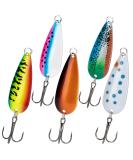 THKFISH Fishing Lures Fishing Spoons Fishing Bait Trout Lures Bass Lures Fishing Spoons Lures 1/8oz 1/5oz 1/4oz 3/8oz 1/2oz 3/4oz 1oz,5PCS 1/4oz-5pcs - Buy Online on GoSupps.com