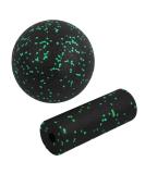 Volumoon Fascia Set - Mini Roller & 12cm Ball for Self-Massage | Green Fascia Training & Pain Relief - Buy Online on GoSupps.com