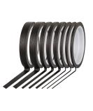 176 yards Painters Tape Set - 1/8, 1/4, 1/2 inch Width - DIY Art Tape - Easy to Work for Big Projects - Black - 8 Rolls - Buy Online on GoSupps.com