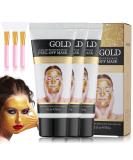 24k Nano Gold Peel-Off Face Mask | Golden Lift & Firming Mask for Blackheads & Pore Cleansing | Premium Collagen Exfoliating Facial Treatment - Buy Online on GoSupps.com