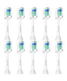 Philips Sonicare Replacement Heads - Compatible Toothbrush Brush Heads | 10 Pack for Click-on Electric Toothbrush - Buy Online on GoSupps.com