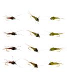 Outdoor Planet 12 Psycho Prince & Anato Mai Flies - Premium Trout Fly Fishing Parachute Jumpers & Nymphs for International Shipping - Buy Online on GoSupps.com