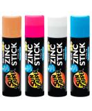 Sun Zapper Zinc Oxide Stick 4 Pack - SPF 50+ Water Resistant Sunscreen for Face & Body | Light Skin Tone | Made in Australia - Buy Online on GoSupps.com
