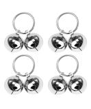 Toaob 8-Piece 25mm Cat & Dog Bells Tracker | Handmade Vintage Pet Accessories with Key Ring - Buy Online on GoSupps.com