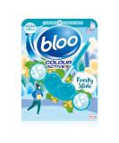 Bloo Limited Edition Frosty Slide Turquoise Coloured Water with Anti-Limescale Cleaning Foam Dirt Protection and Extra Freshness 1 x Toilet Block - Buy Online on GoSupps.com
