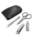 GERMANIKURE 4pc Manicure Set in Leather Case - Handmade in Solingen Germany | FINOX High Carbon Stainless Steel Professional Manicure Kit - Buy Online on GoSupps.com