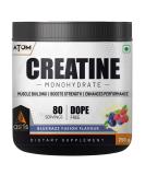 Asitis Nutrition Atom Creatine Monohydrate 250g - 80 Servings Gluten-Free Blue Razz Flavor Enhances Performance & Muscle Gains - International Shipping Available - Buy Online on GoSupps.com